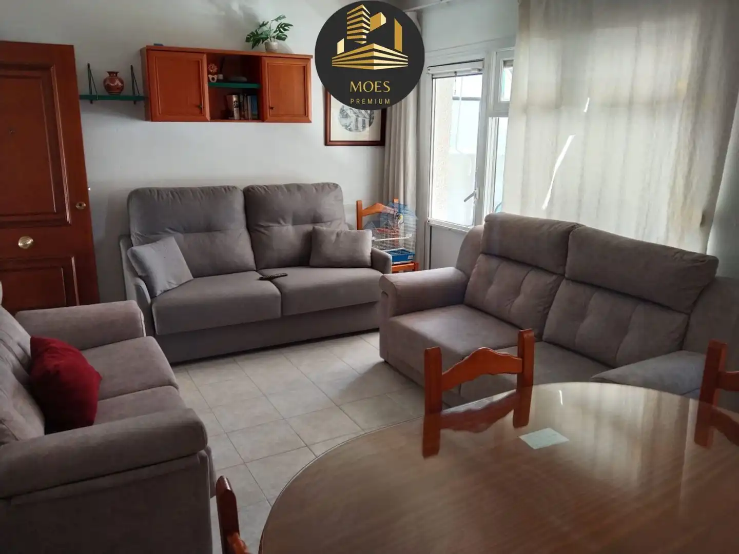 Sala de estar de Piso de alquiler en Benalmádena con Aire acondicionado, Calefacción y Terraza