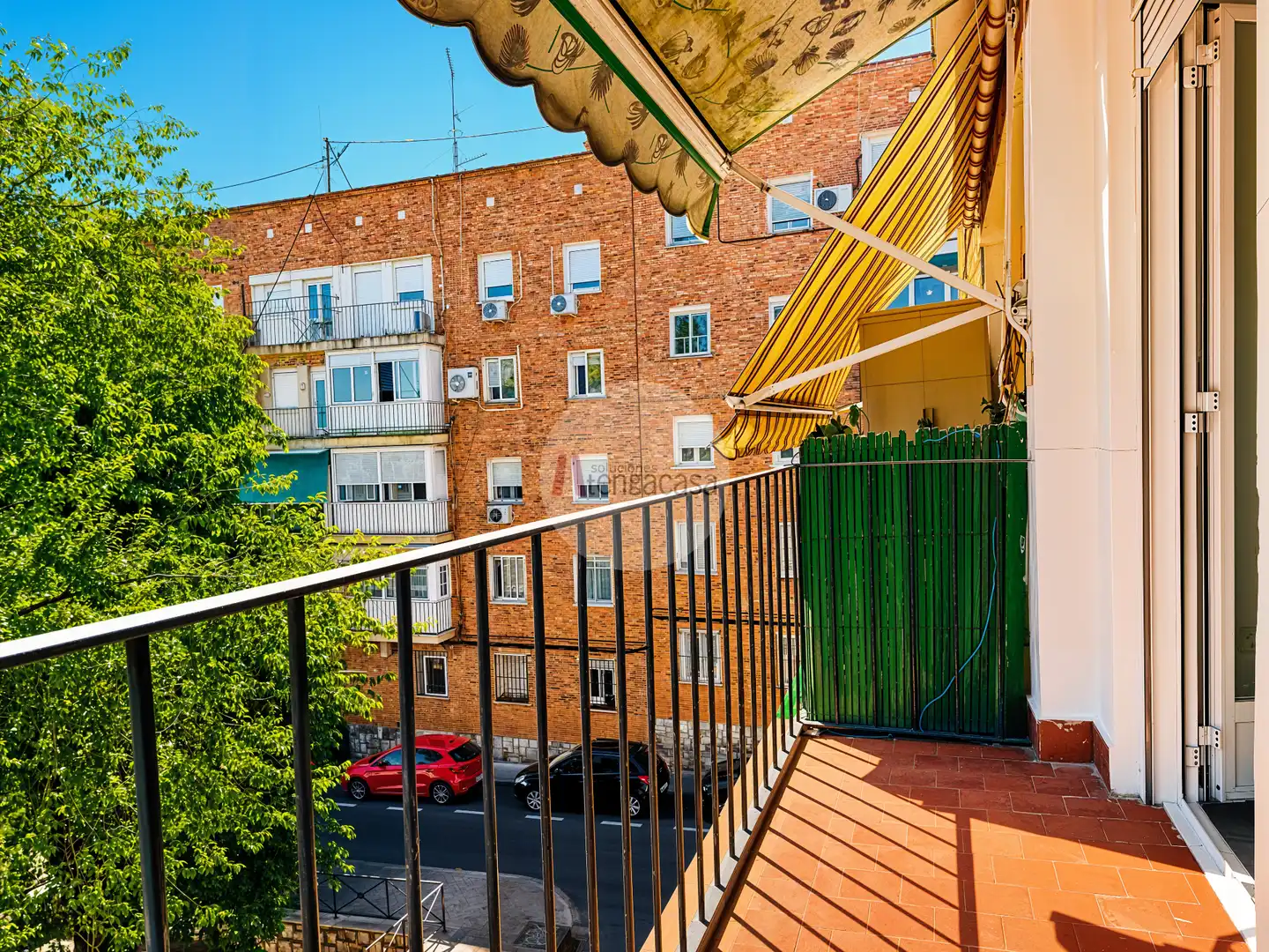 Balcony of Flat for rent in Madrid  with Heating, Terrace and Washing machine