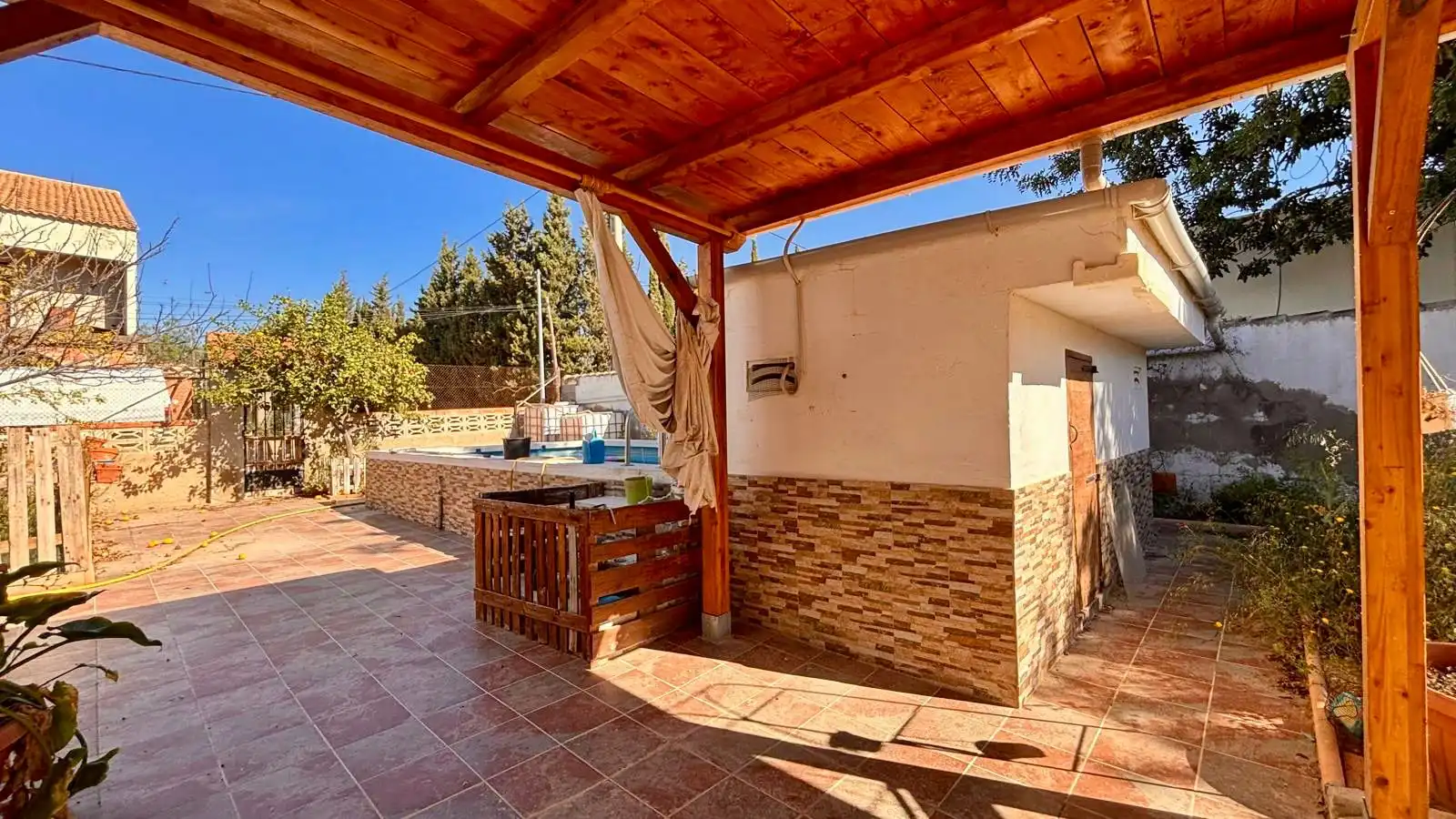 Terraza de Casa o chalet en venta en Pedralba con Jardín privado, Terraza y Piscina