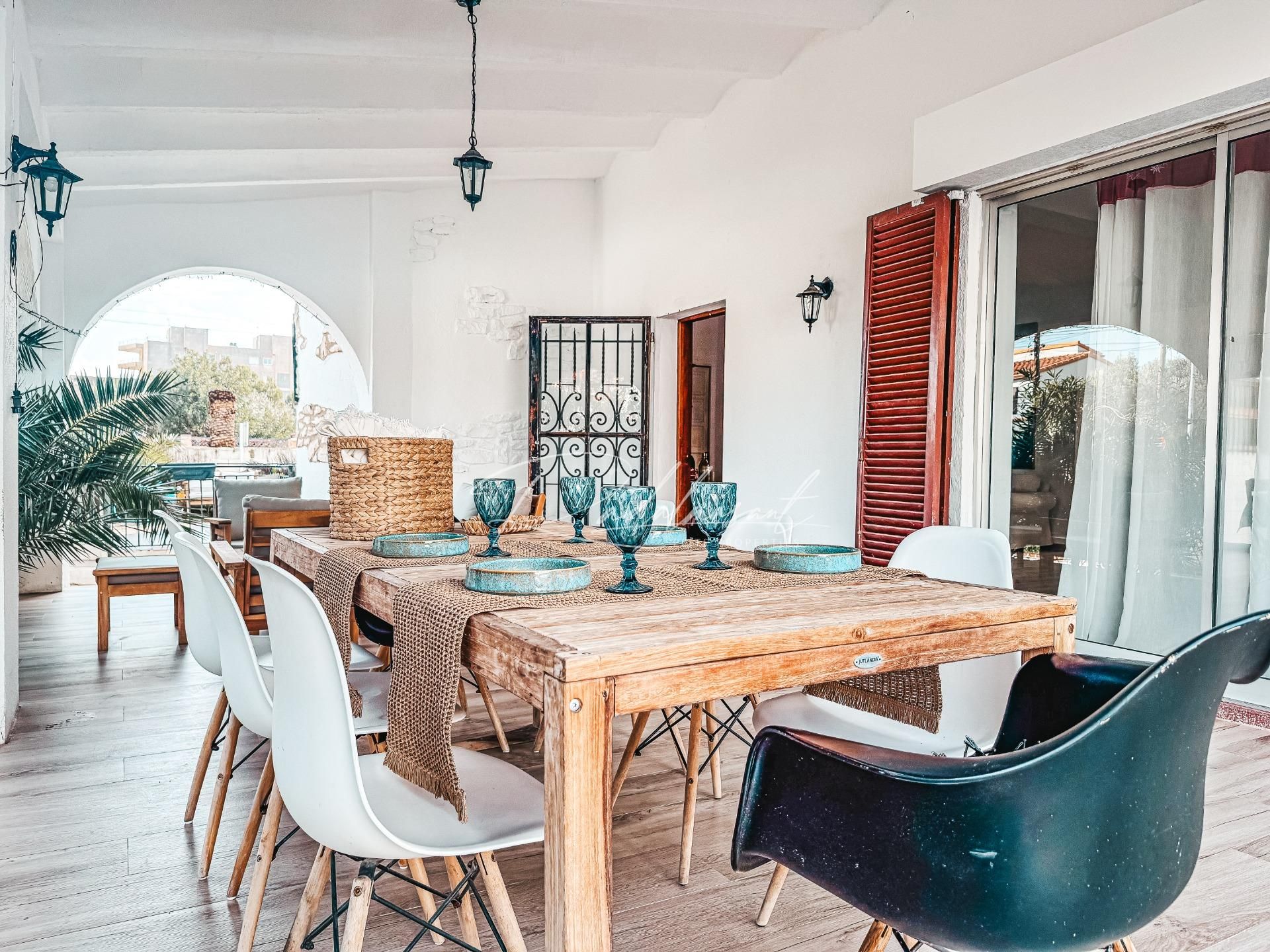 Terraza de Casa o chalet en venta en Mont-roig del Camp con Aire acondicionado, Calefacción y Jardín privado