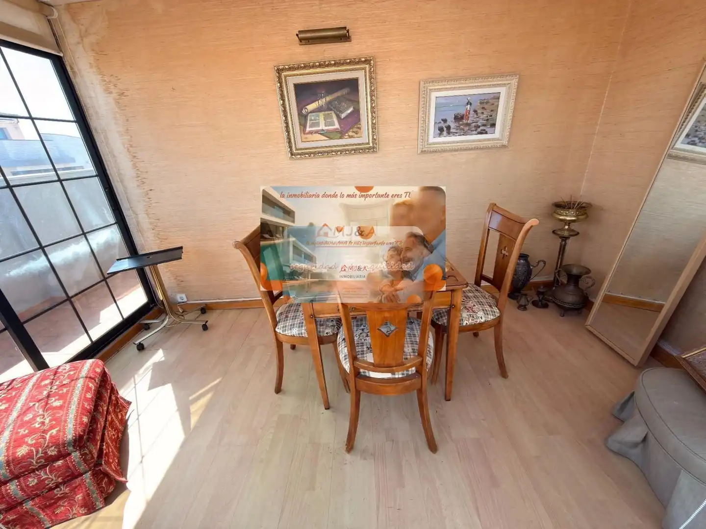 Comedor de Dúplex en venta en Castellón de la Plana / Castelló de la Plana con Calefacción, Parquet y Terraza