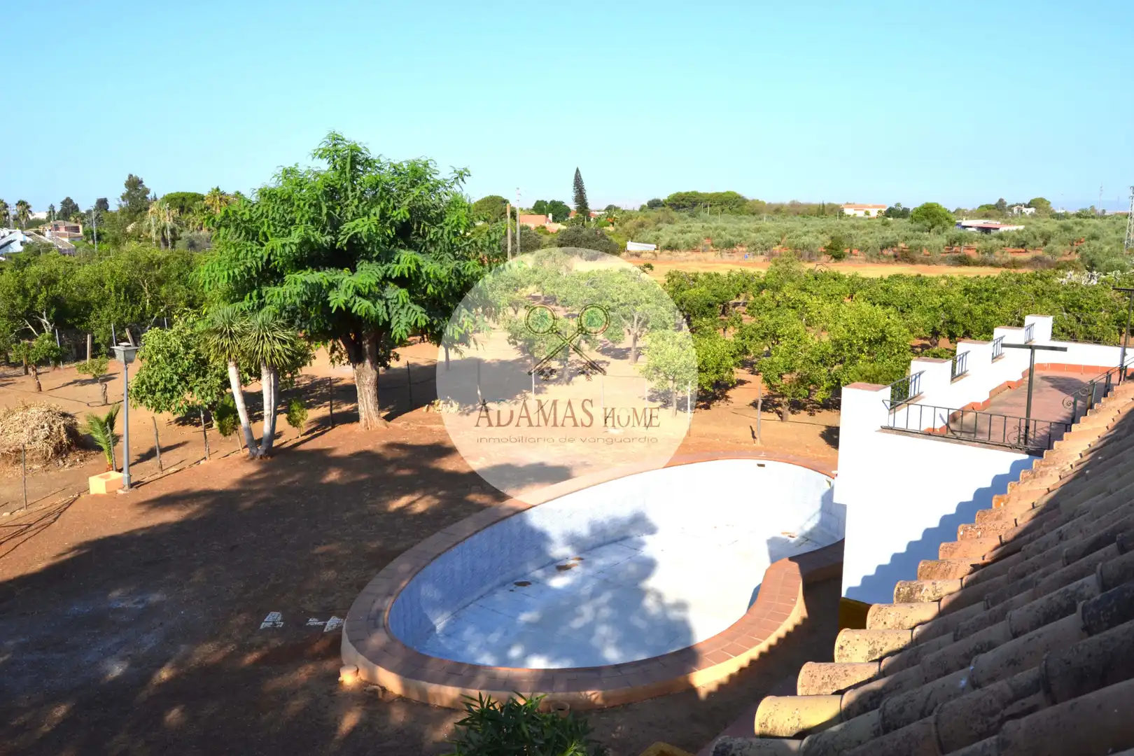Jardí de Casa o xalet en venda en Sanlúcar la Mayor amb Jardí privat, Terrassa i Piscina