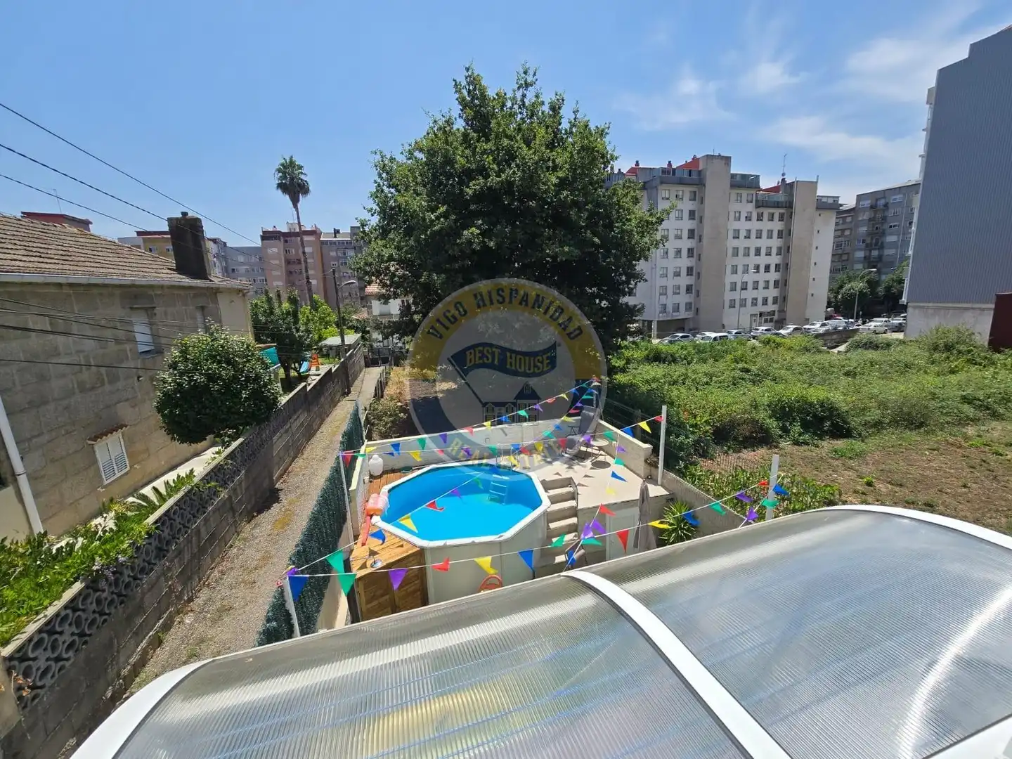 Swimming pool of Flat for sale in Vigo   with Terrace and Furnished