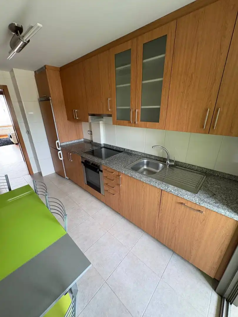 Kitchen of Flat for rent in Culleredo  with Heating, Parquet flooring and Furnished