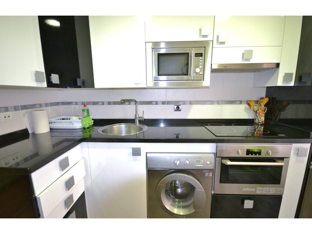 Küche von Wohnung miete in Palencia Capital mit Heizung, Parkett und Terrasse