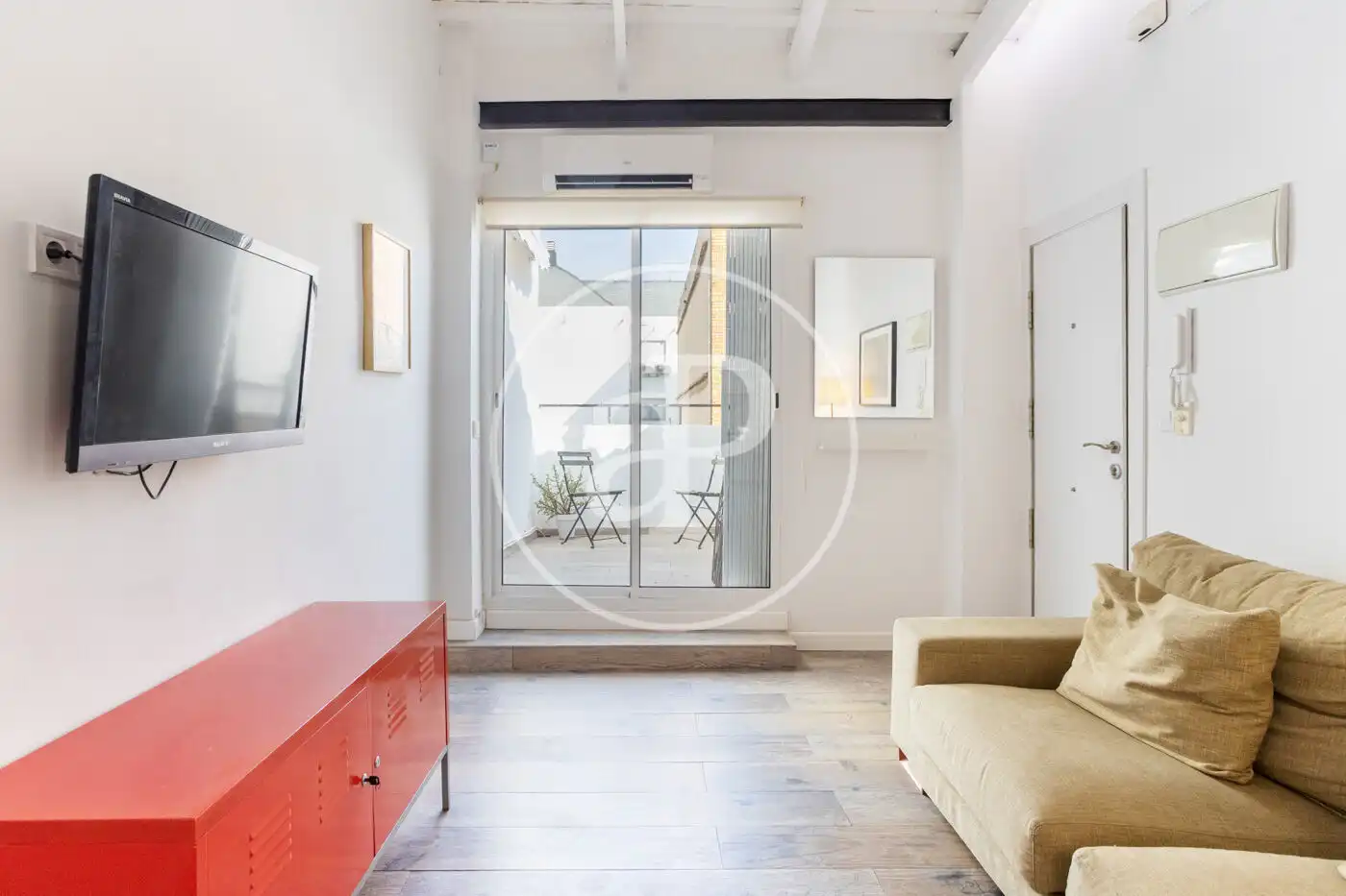 Living room of Attic for sale in Valencia  with Heating, Terrace and Furnished