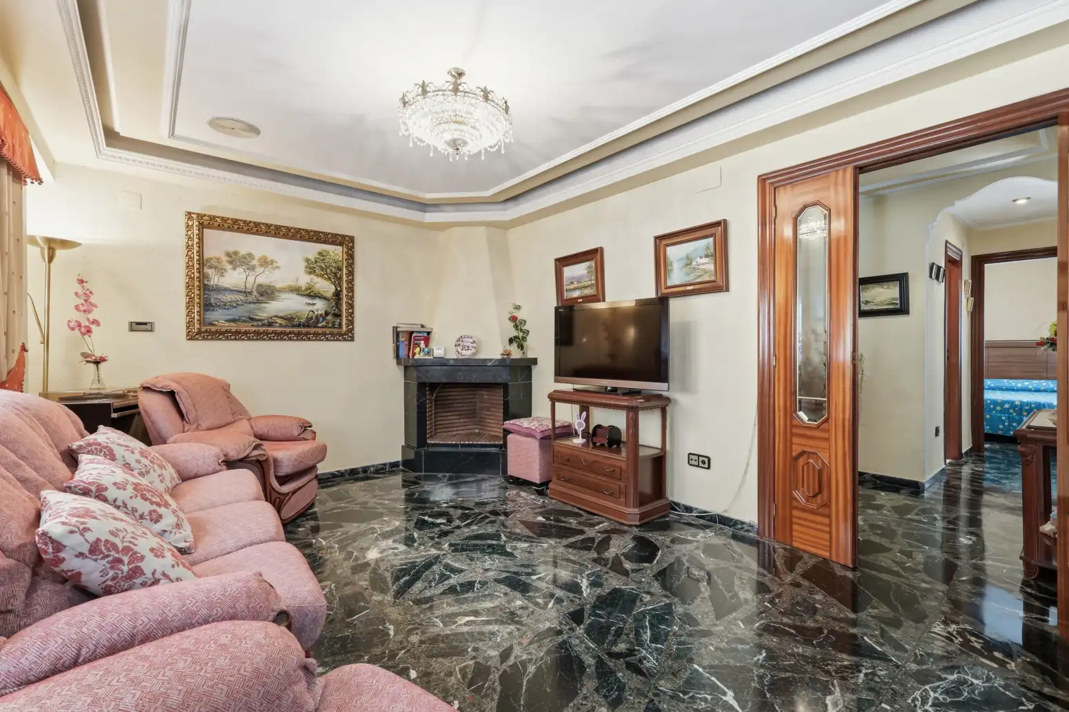 Sala de estar de Casa o chalet en venta en Alaquàs con Aire acondicionado, Terraza y Trastero