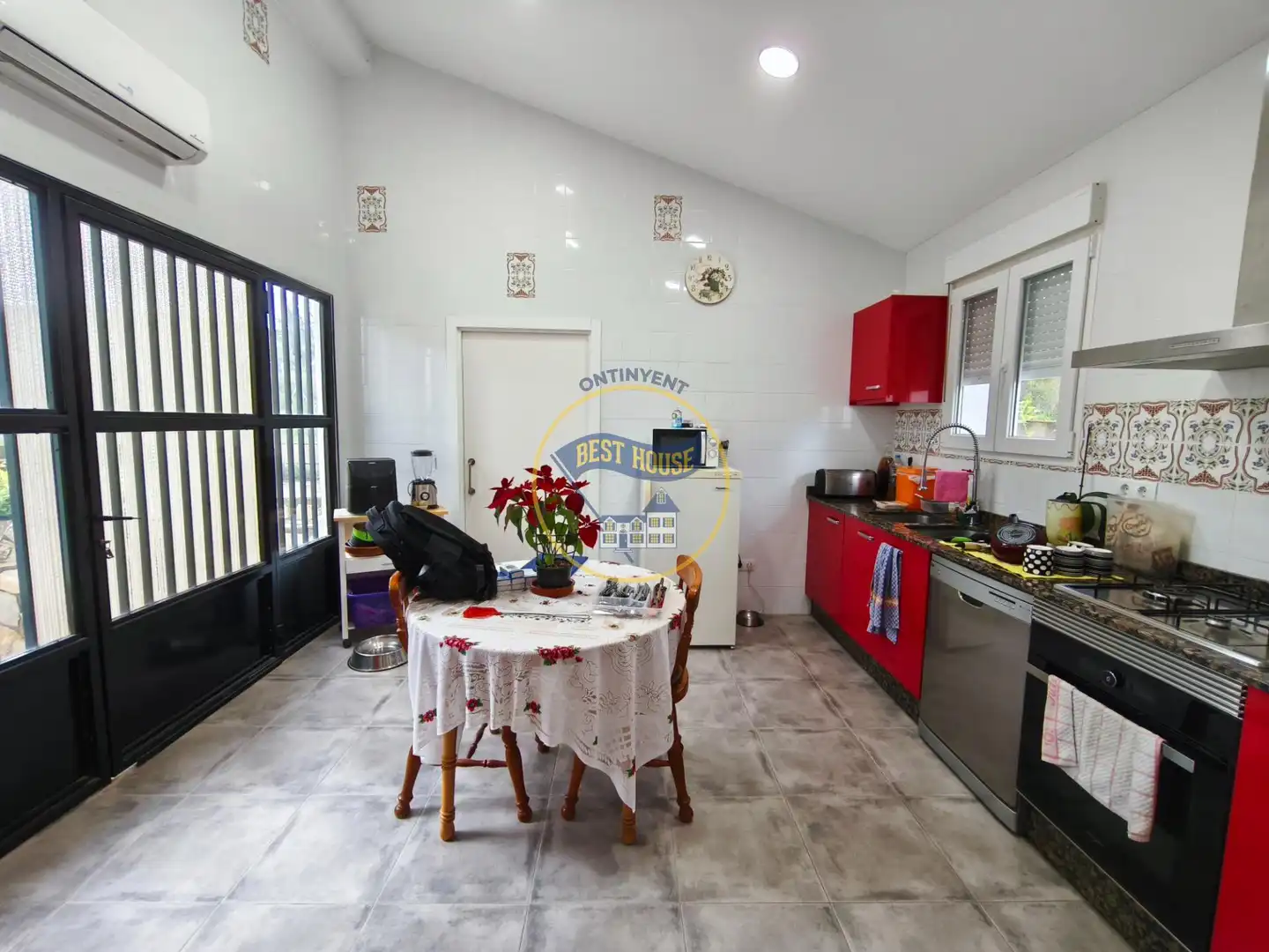Cuina de Casa o xalet en venda en Aielo de Malferit amb Aire condicionat