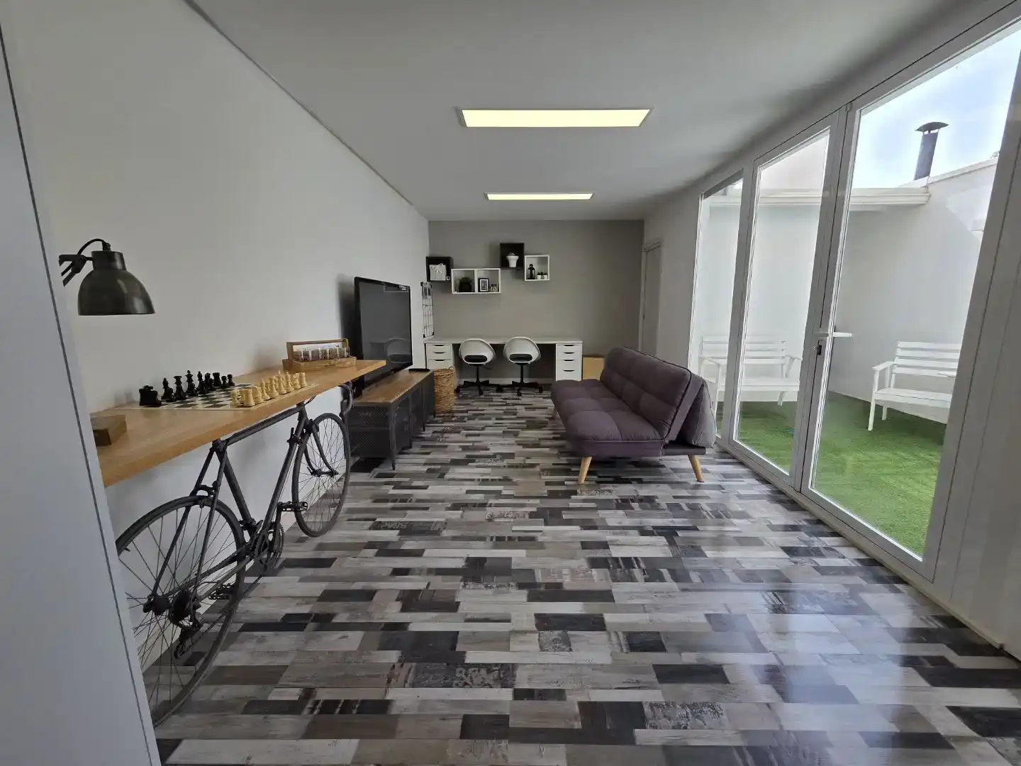 Sala d'estar de Pis en venda en Las Torres de Cotillas amb Aire condicionat, Jardí privat i Parquet