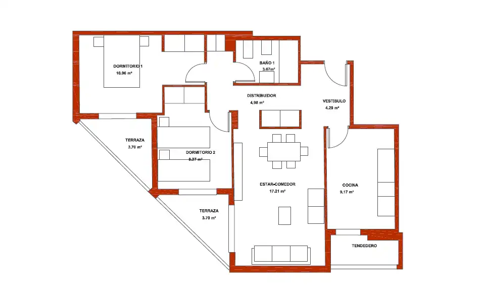 Flat for sale in Calle Martín Muñoz de las Posadas, 7, Ensanche de Vallecas - La Gavia
