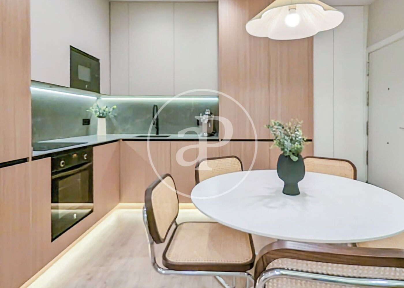 Kitchen of Flat for sale in  Madrid Capital  with Air Conditioner, Heating and Furnished