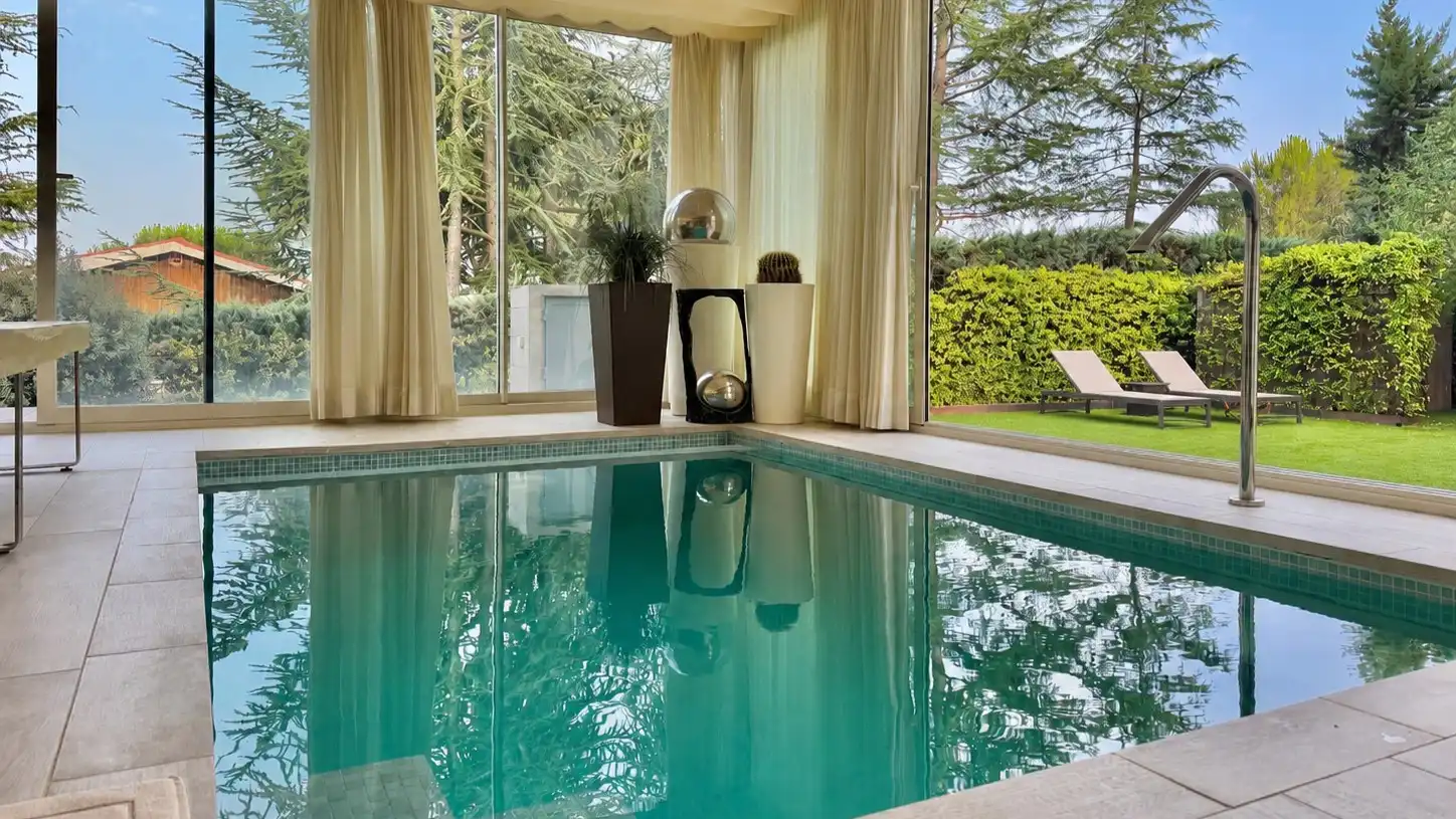 Piscina de Casa o chalet en venta en Galapagar con Aire acondicionado, Calefacción y Jardín privado