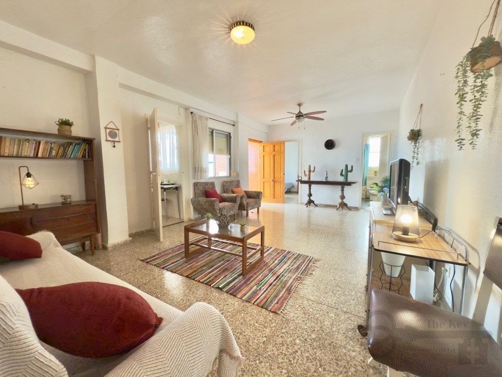 Sala de estar de Ático en venta en Cartagena con Terraza, Amueblado y Balcón