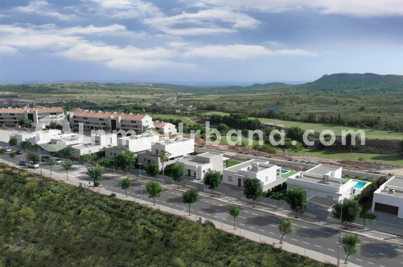 Vista exterior de Residencial en venda en Monforte del Cid