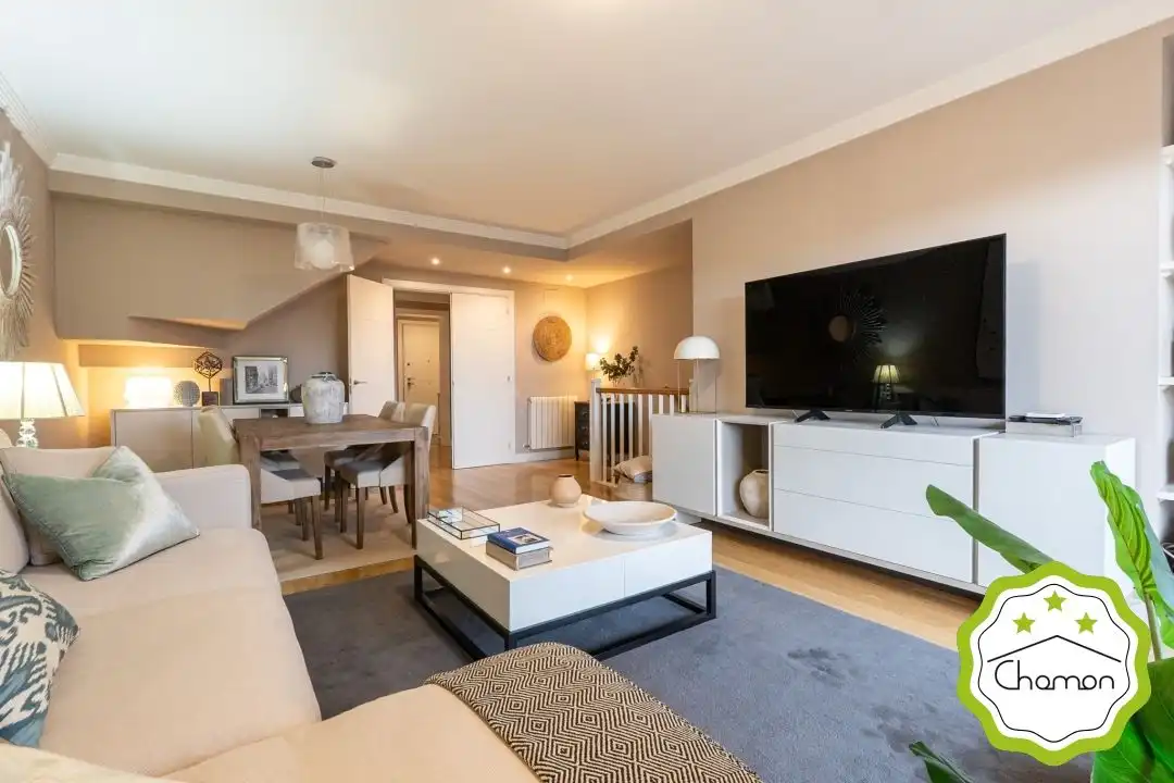 Sala de estar de Casa adosada en venta en Bilbao  con Calefacción, Jardín privado y Terraza
