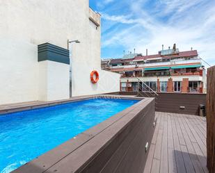 Swimming pool of Flat for sale in  Barcelona Capital  with Air Conditioner, Heating and Parquet flooring