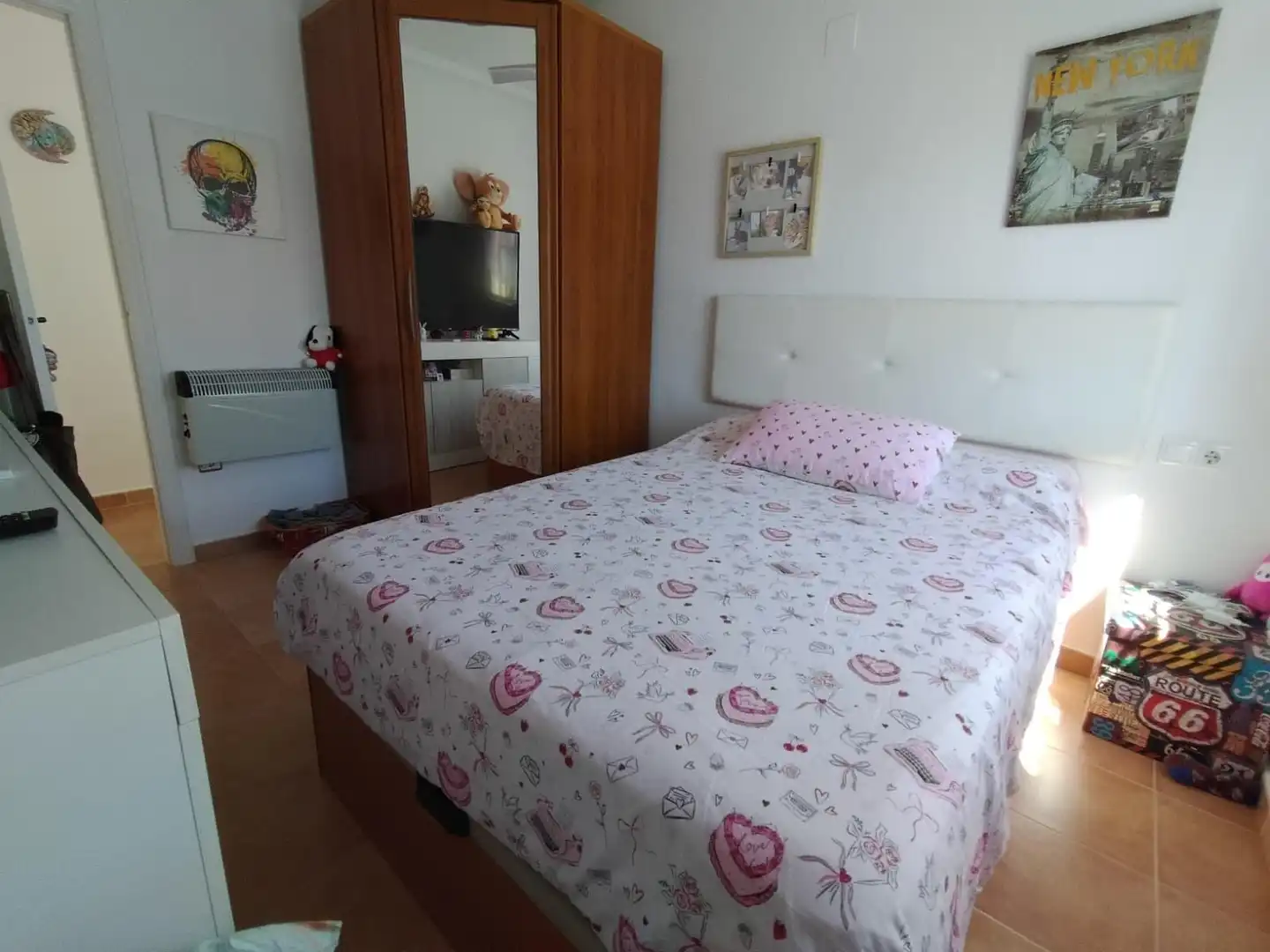 Schlafzimmer von Maisonette zum Verkauf in Algorfa mit Klimaanlage, Heizung und Privatgarten