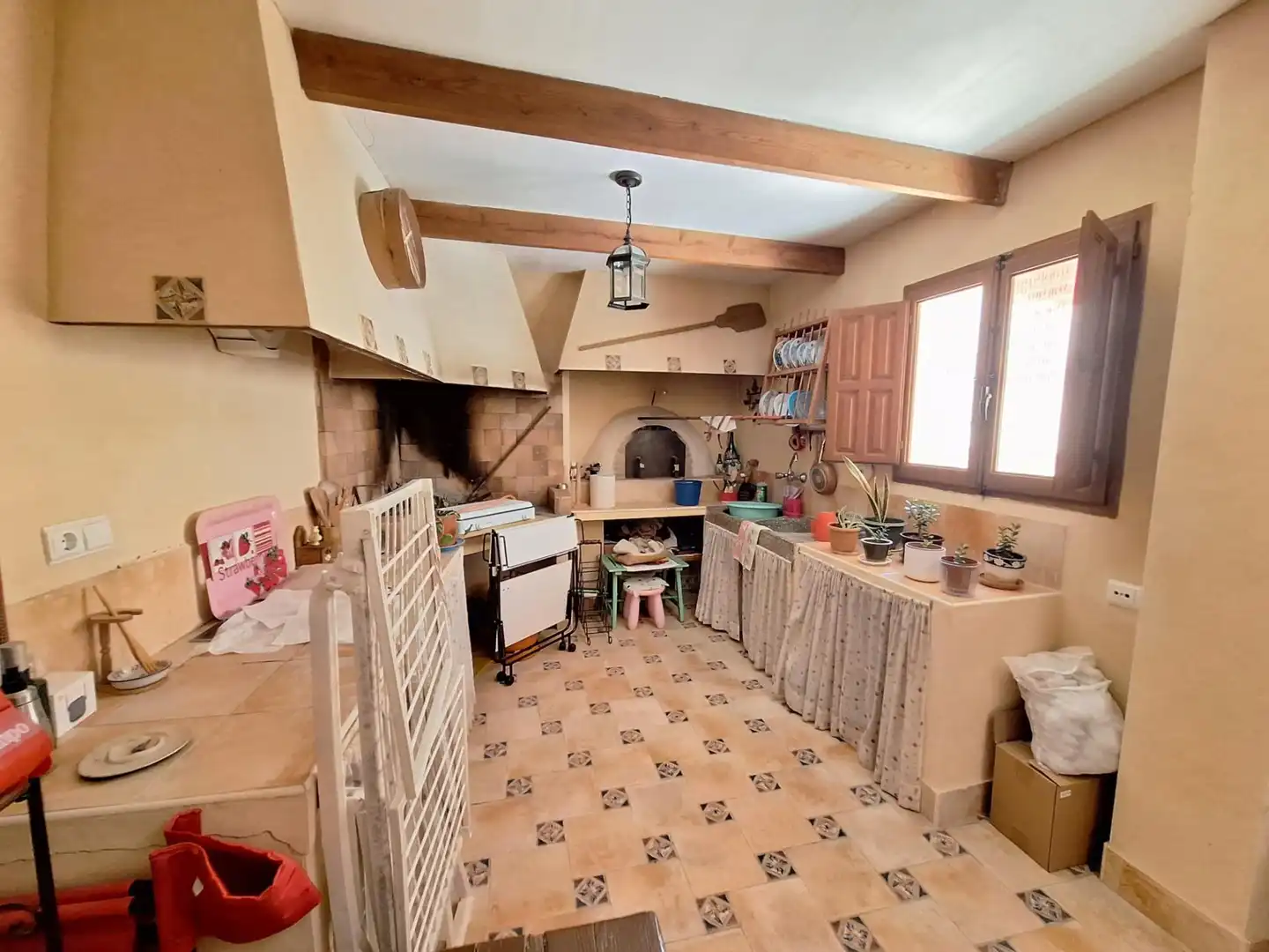 Cocina de Casa o chalet en venta en Algueña con Aire acondicionado, Calefacción y Terraza