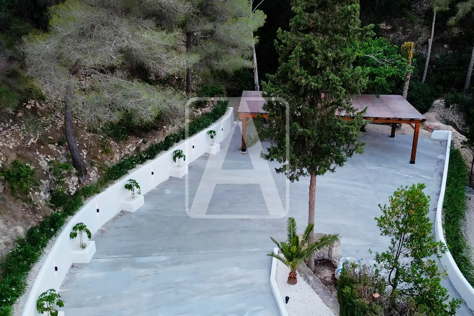 Terrassa de Finca rústica en venda en Benissa amb Aire condicionat, Calefacció i Jardí privat