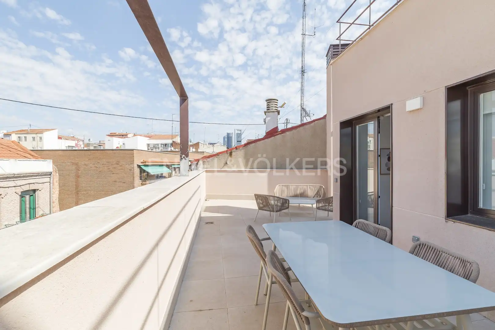Terraza de Apartamento de alquiler en Madrid con Aire acondicionado, Calefacción y Terraza