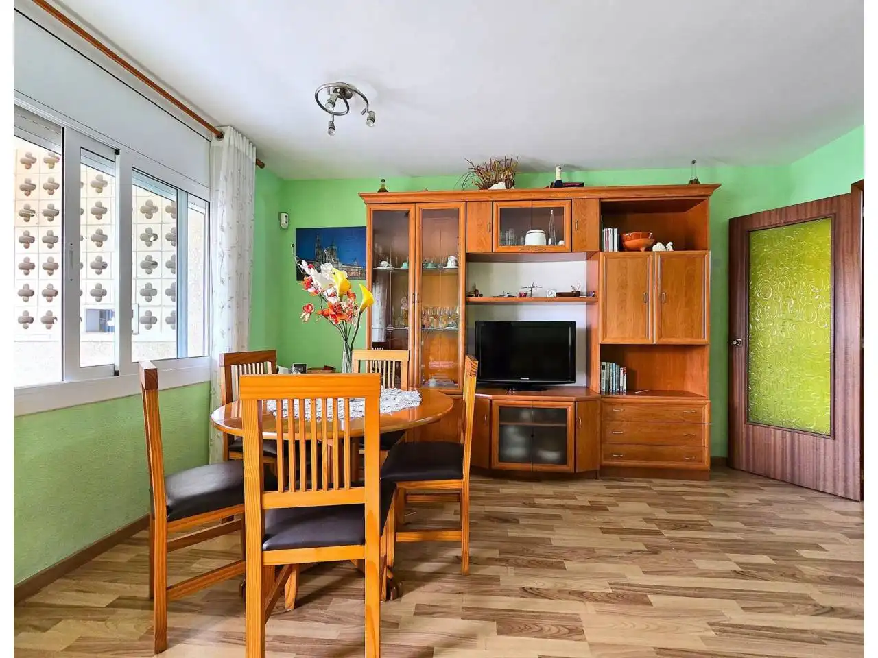 Living room of Flat for sale in Cubelles  with Parquet flooring and Terrace