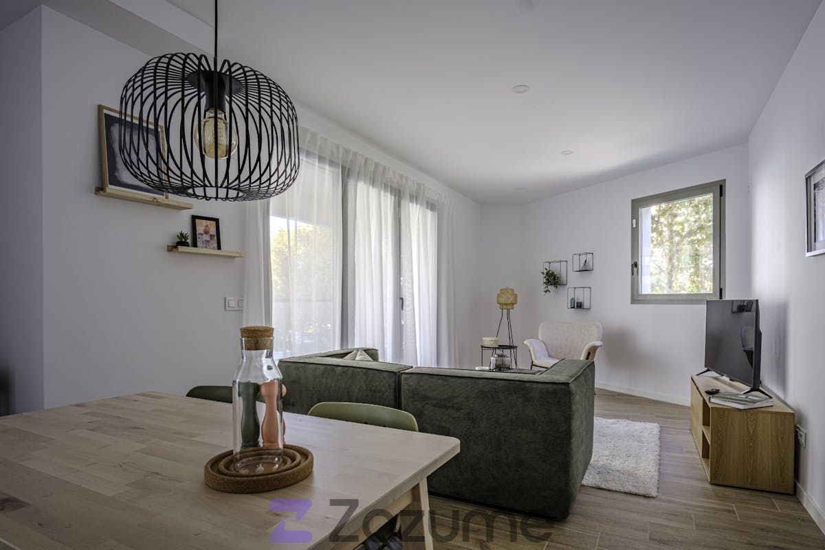 Living room of Flat to rent in  Valencia Capital  with Air Conditioner, Heating and Private garden