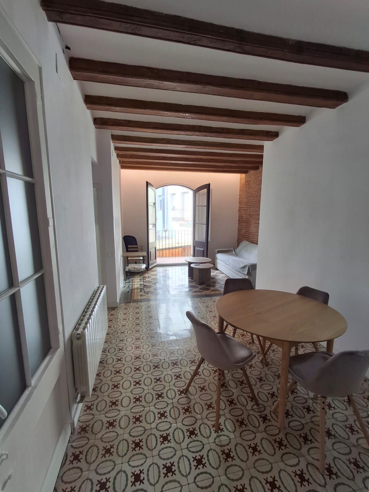 Living room of Flat to rent in  Barcelona Capital  with Air Conditioner, Heating and Furnished