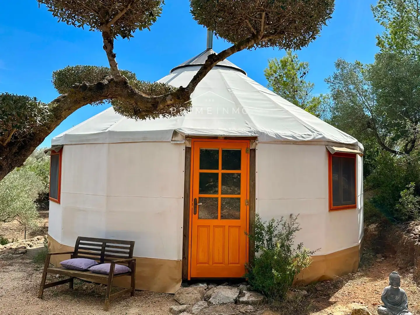 Vista exterior de Finca rústica en venta en Camarles con Calefacción, Terraza y Trastero