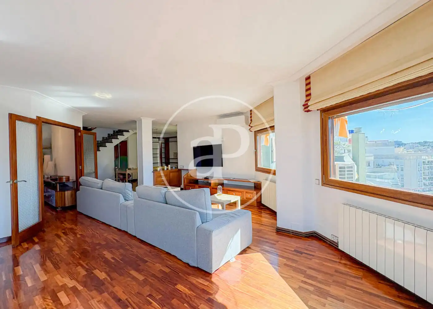 Sala d'estar de Àtic de lloguer en  Palma de Mallorca amb Aire condicionat, Calefacció i Terrassa