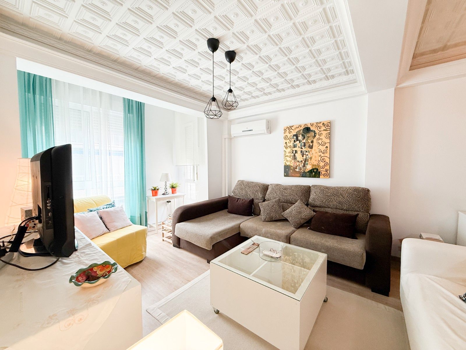 Sala d'estar de Apartament en venda en Águilas amb Aire condicionat i Moblat
