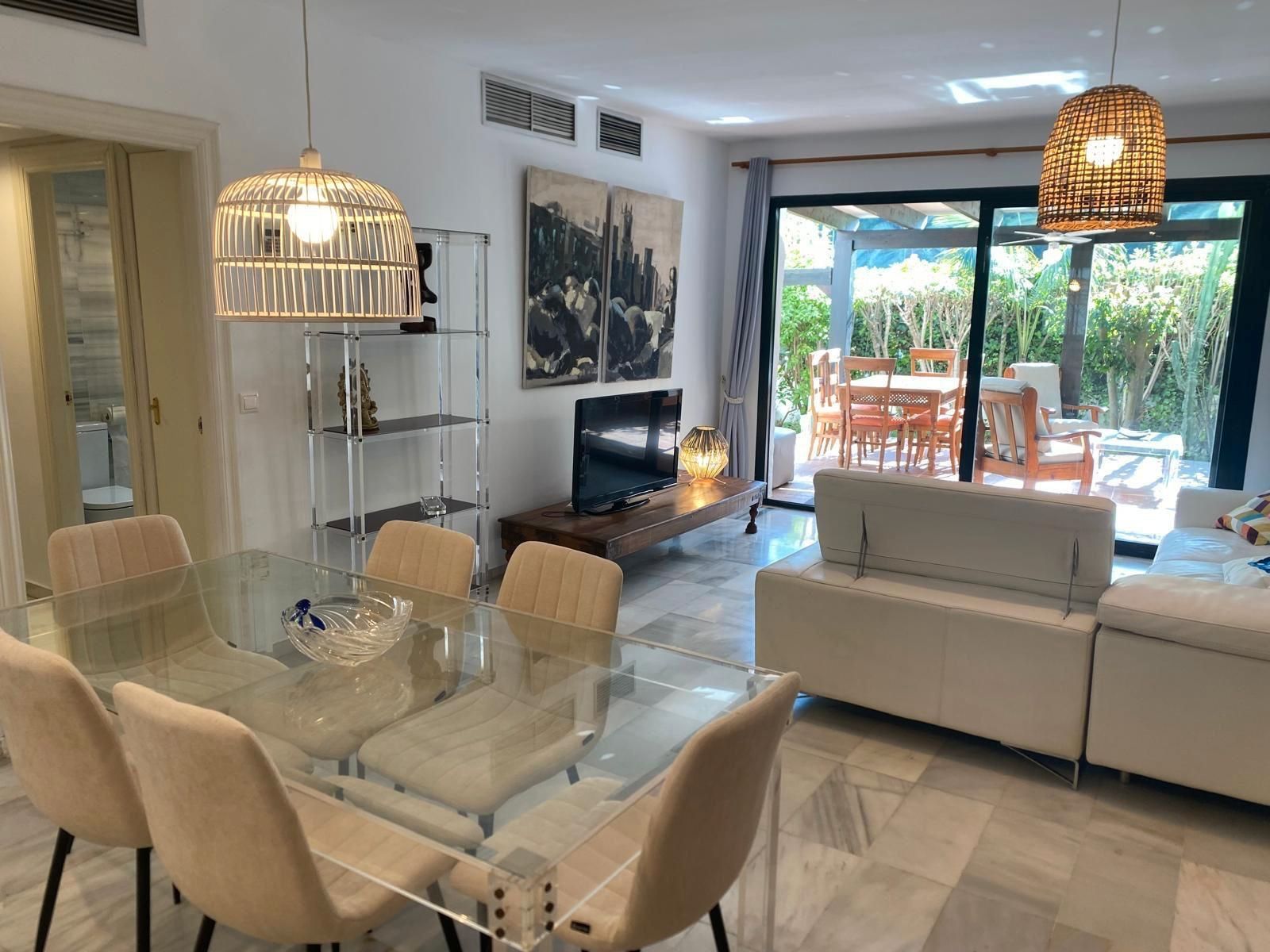 Dining room of Apartment to rent in Marbella  with Air Conditioner, Furnished and Washing machine