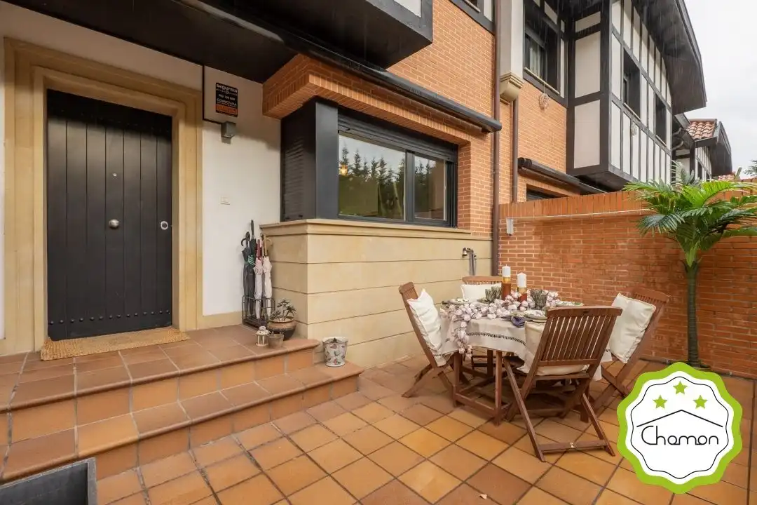 Terraza de Casa adosada en venta en Bilbao  con Calefacción, Jardín privado y Terraza