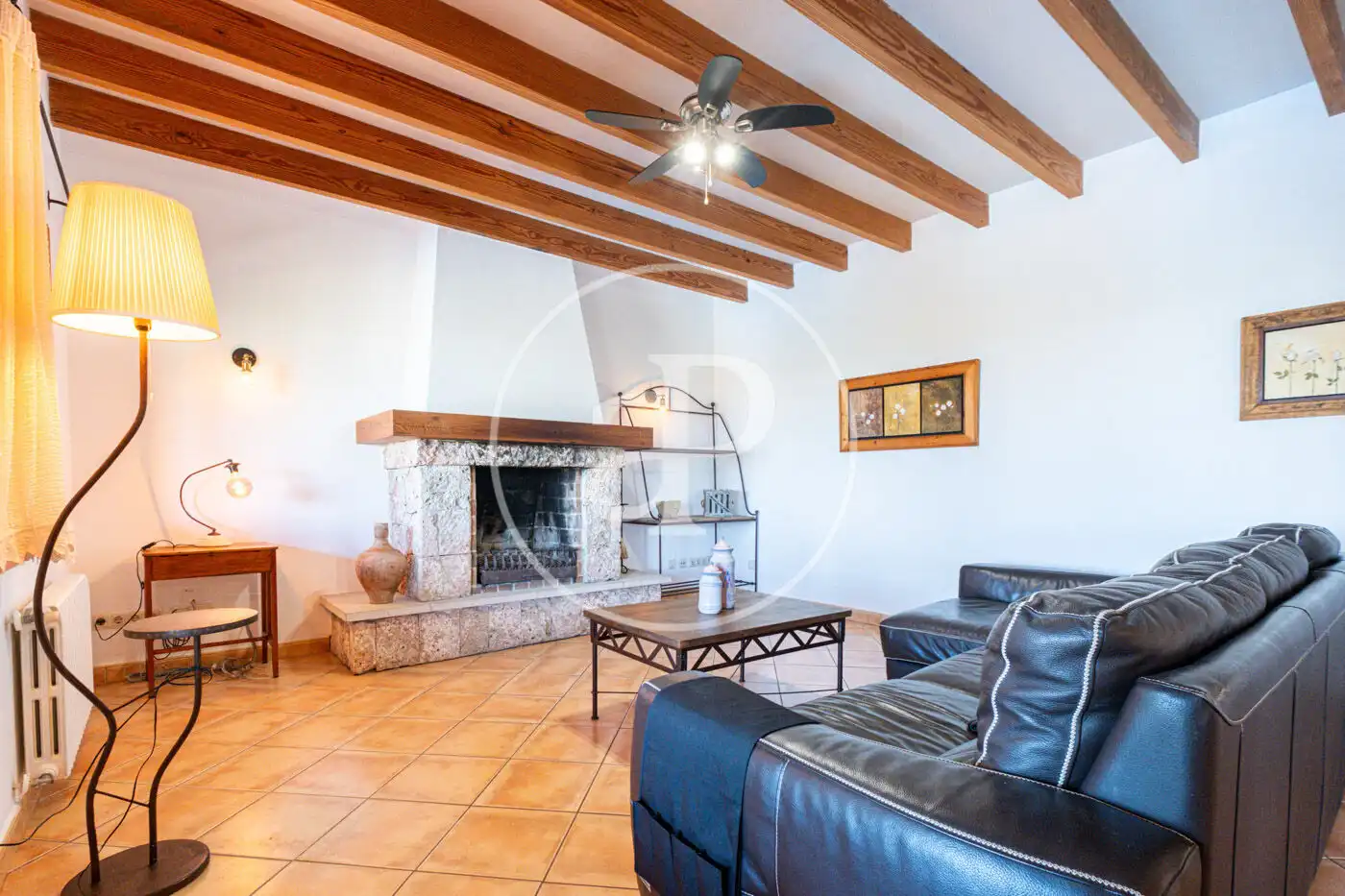 Sala de estar de Casa o chalet de alquiler en Santa Eugènia con Calefacción, Jardín privado y Terraza