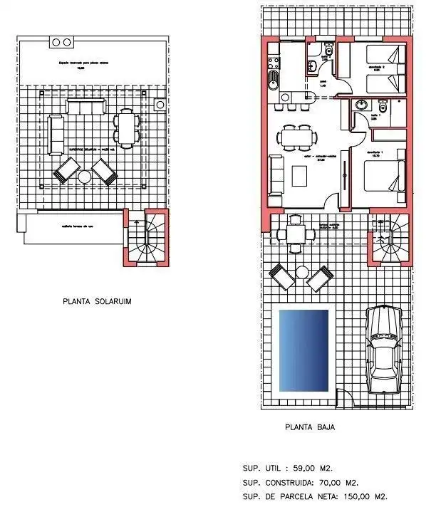 Reihenhaus mit Pool zum Verkauf in La Pinilla - Las Palas, imagen 17