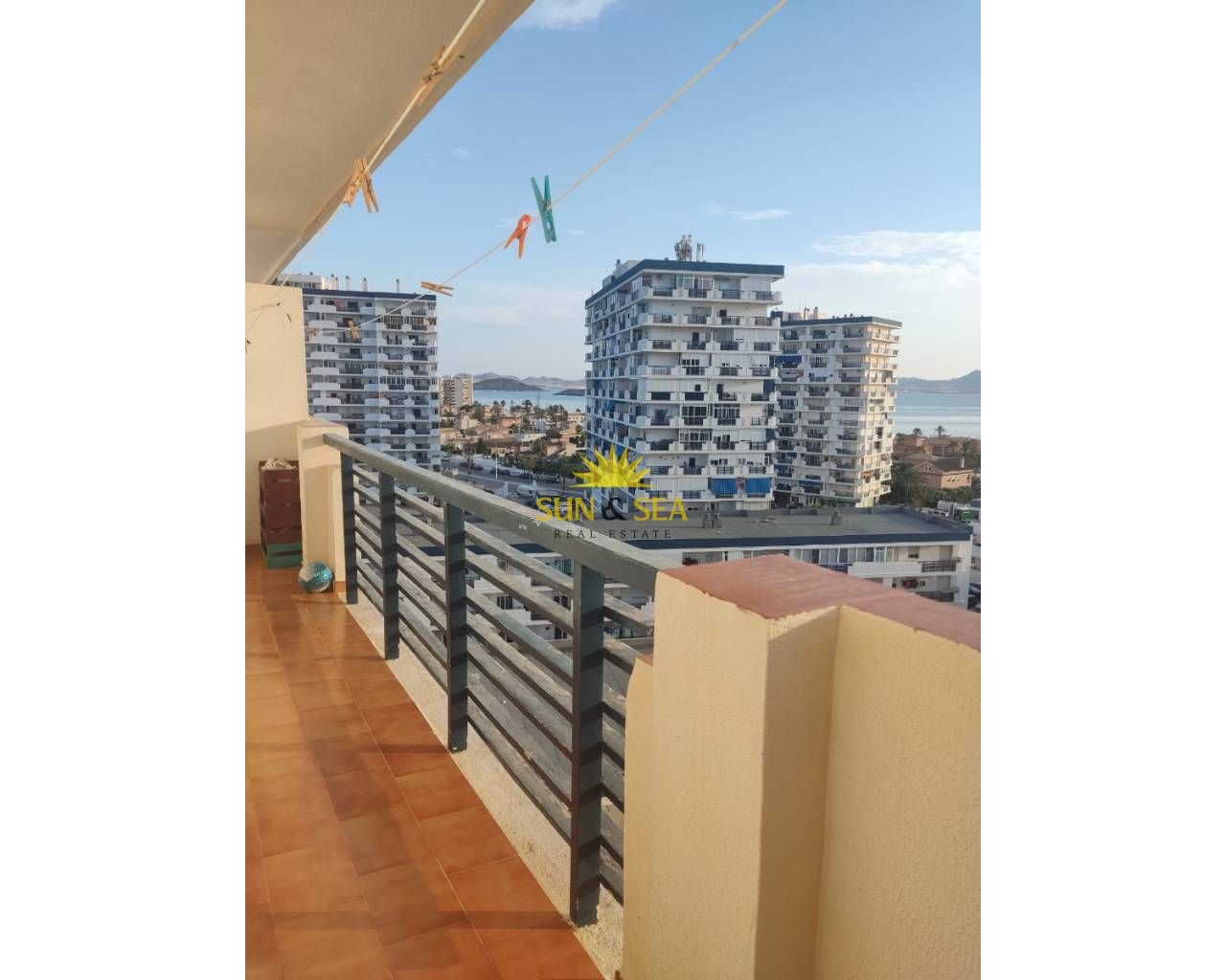 Balcony of Apartment to rent in La Manga del Mar Menor  with Heating, Terrace and Swimming Pool