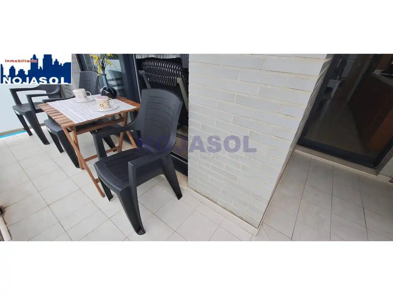 Terrace of Flat for rent in Noja  with Heating, Terrace and Furnished