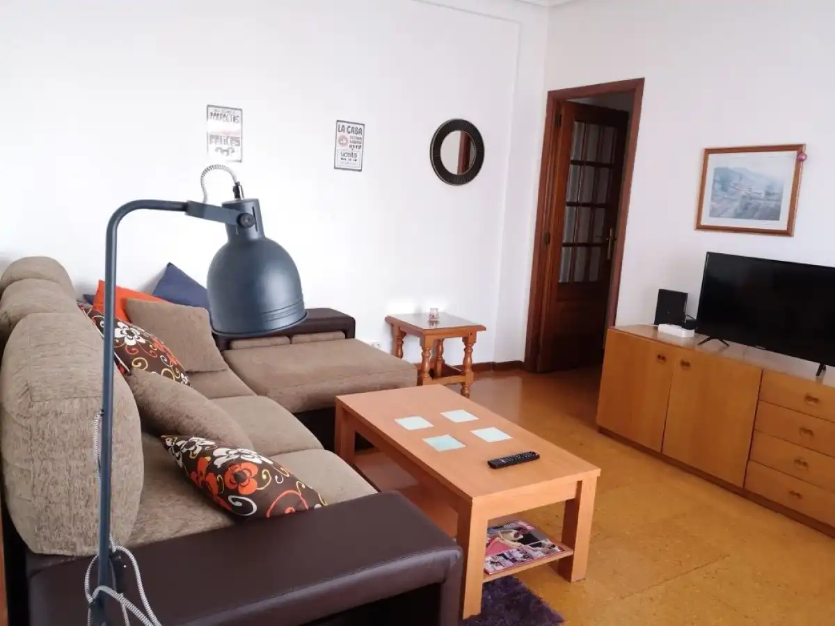 Sala d'estar de Pis de lloguer en Vigo  amb Calefacció i Moblat