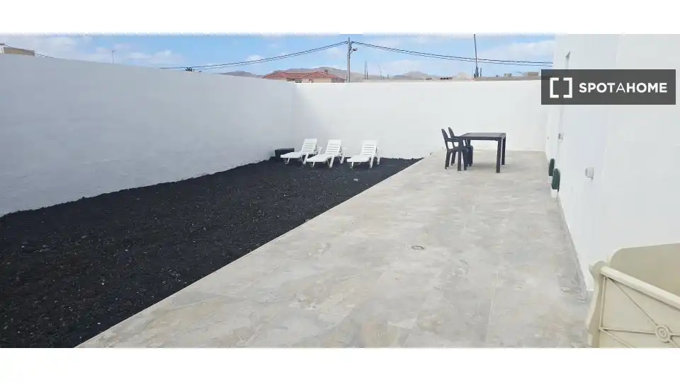 Terrasse von Wohnungen zur untervermieten in Tuineje mit Klimaanlage, Terrasse und Möbliert