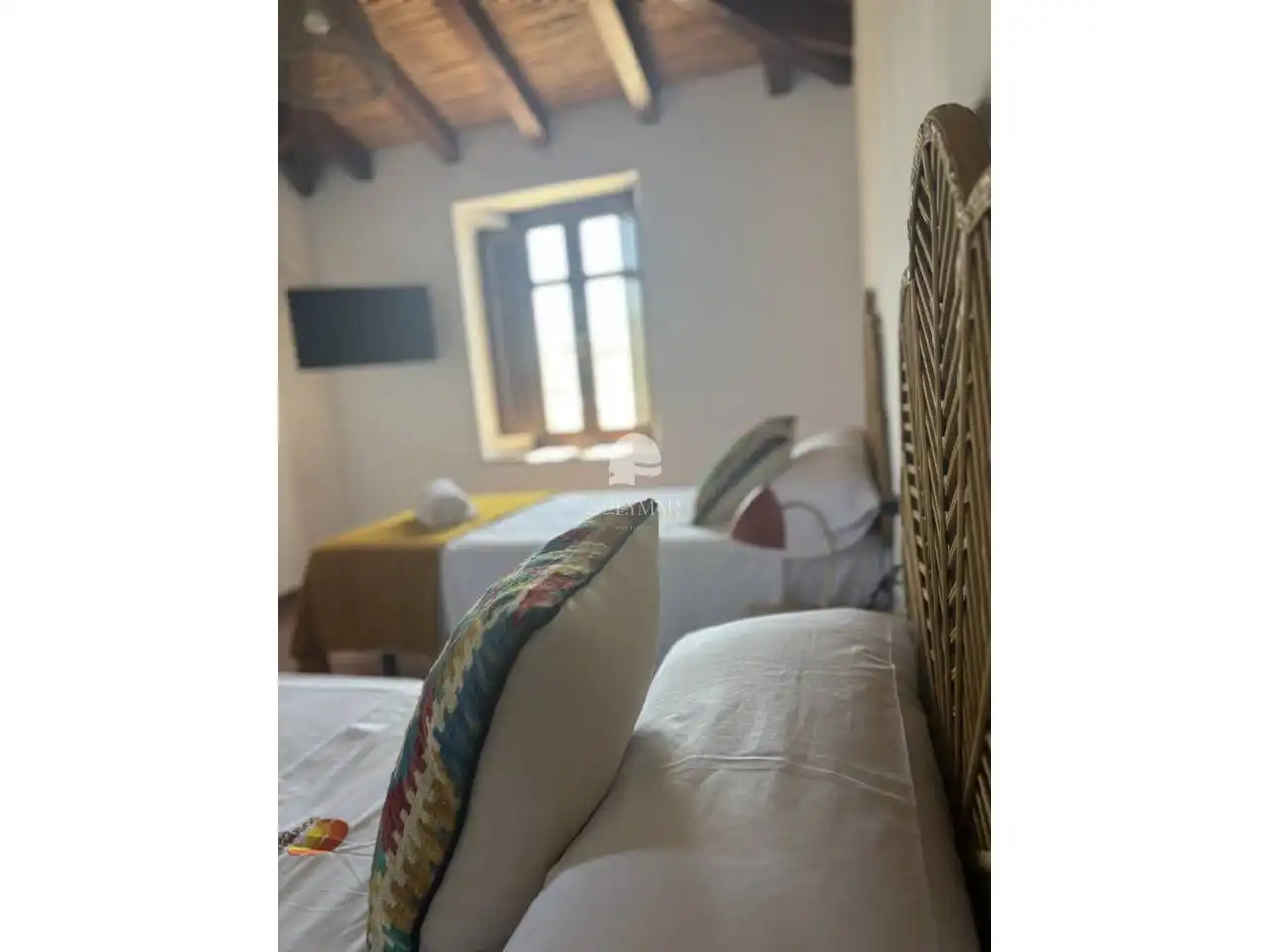 Schlafzimmer von Country house zur Miete in Vélez-Málaga mit Klimaanlage und Möbliert