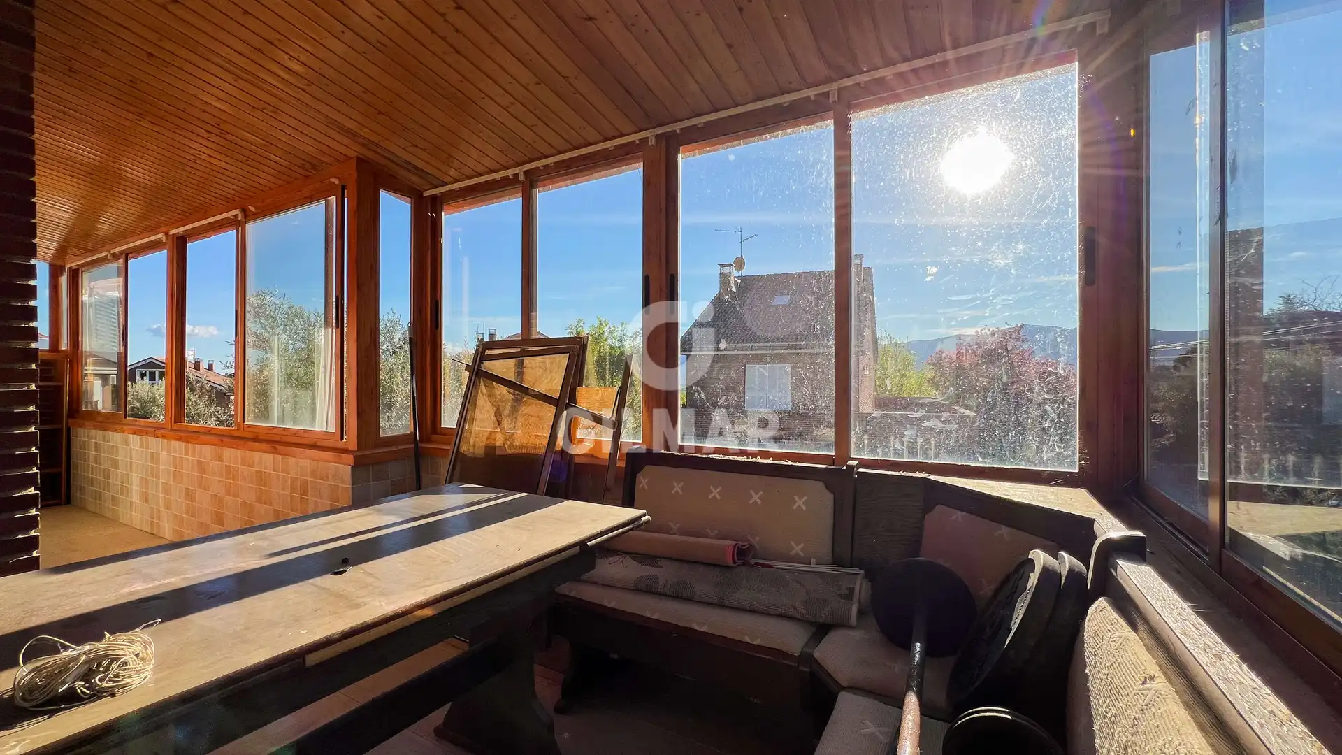 Jardín de Casa adosada en venta en Collado Mediano con Calefacción, Jardín privado y Piscina