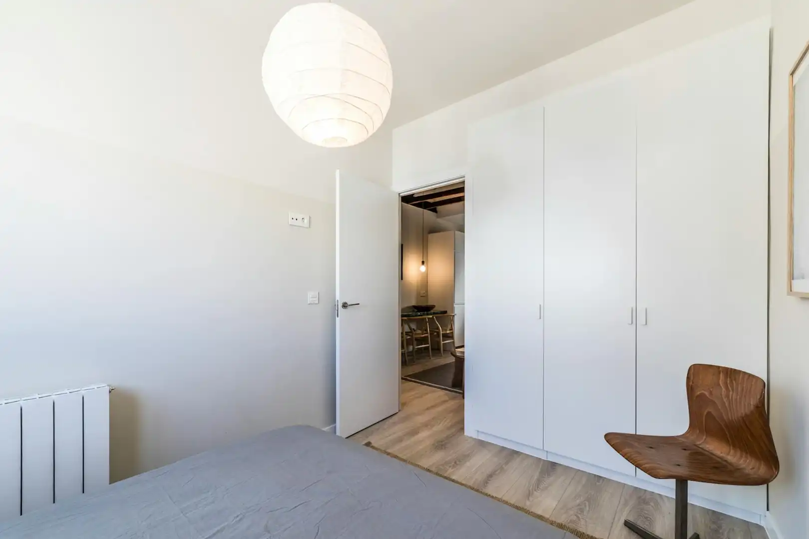 Schlafzimmer von Wohnung zur Miete in Madrid mit Klimaanlage, Heizung und Möbliert