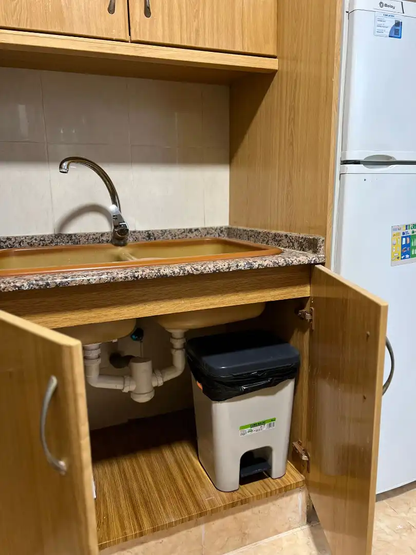 Küche von Wohnung zur untervermieten in Valencia mit Klimaanlage, Heizung und Möbliert