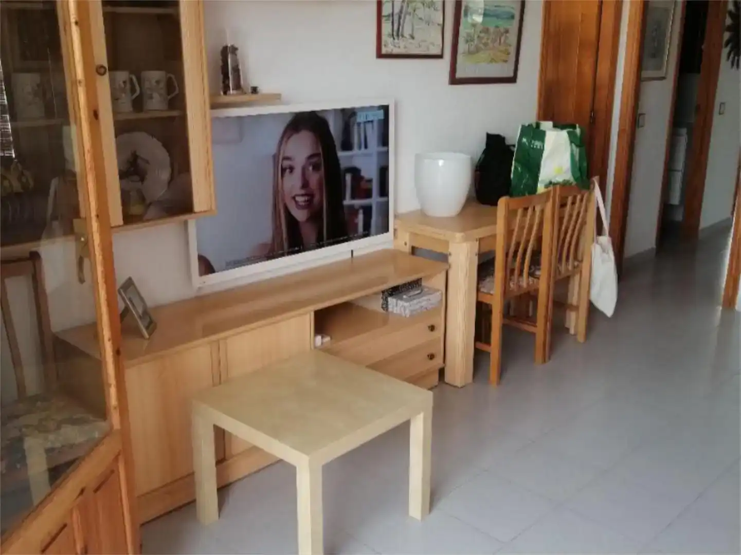 Living room of Flat for rent in Mazarrón  with Air Conditioner, Storage room and Furnished