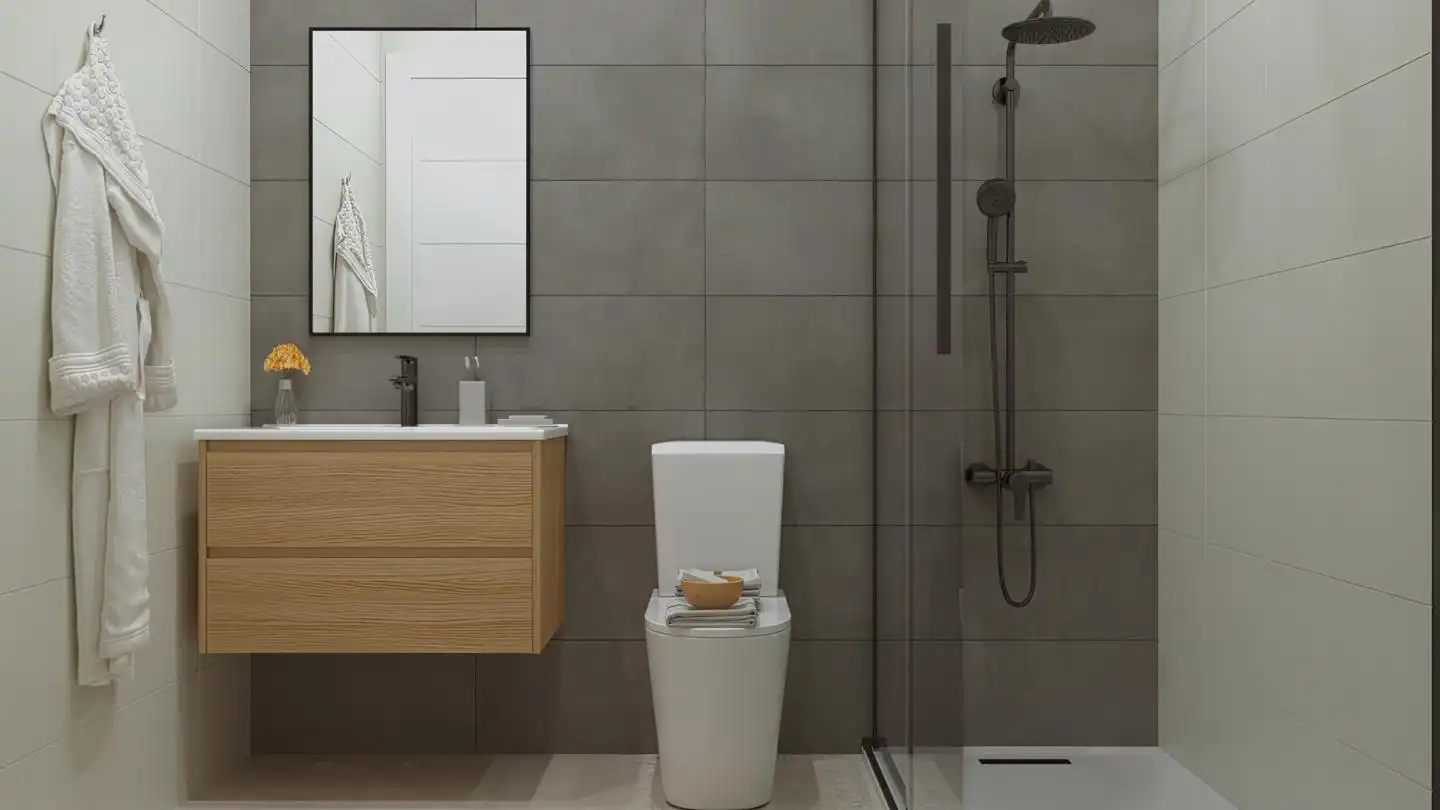 Bathroom of Ground floor for sale in Vera  with Air Conditioner, Terrace and Furnished