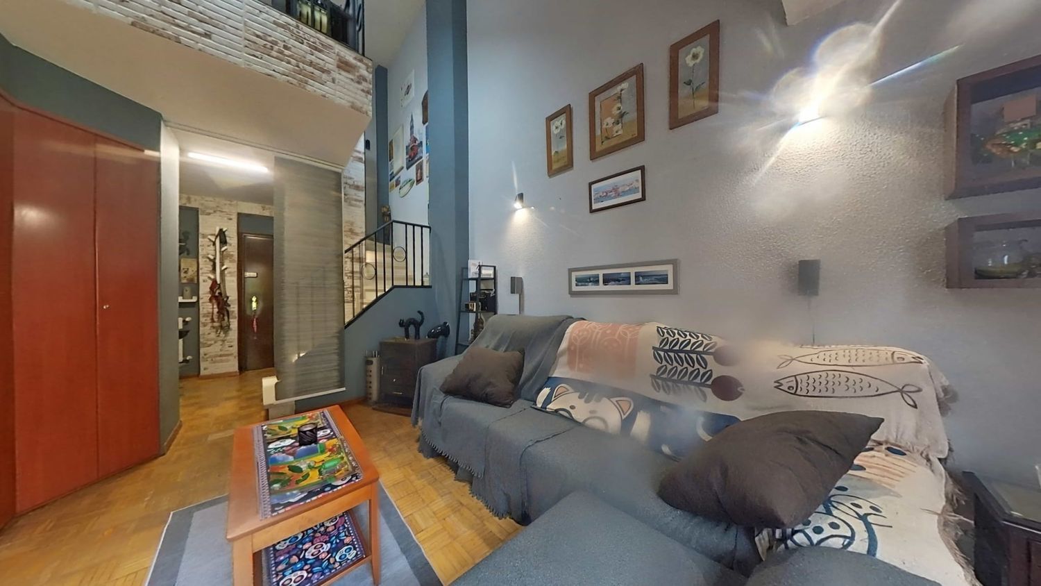 Living room of Flat for sale in Gijón   with Heating, Storage room and Swimming Pool