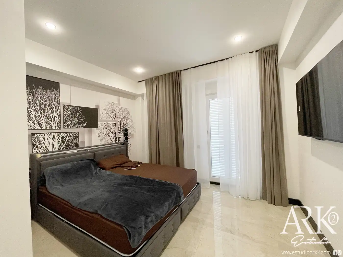 Schlafzimmer von Wohnungen zum Verkauf in Gandia mit Klimaanlage, Terrasse und Möbliert