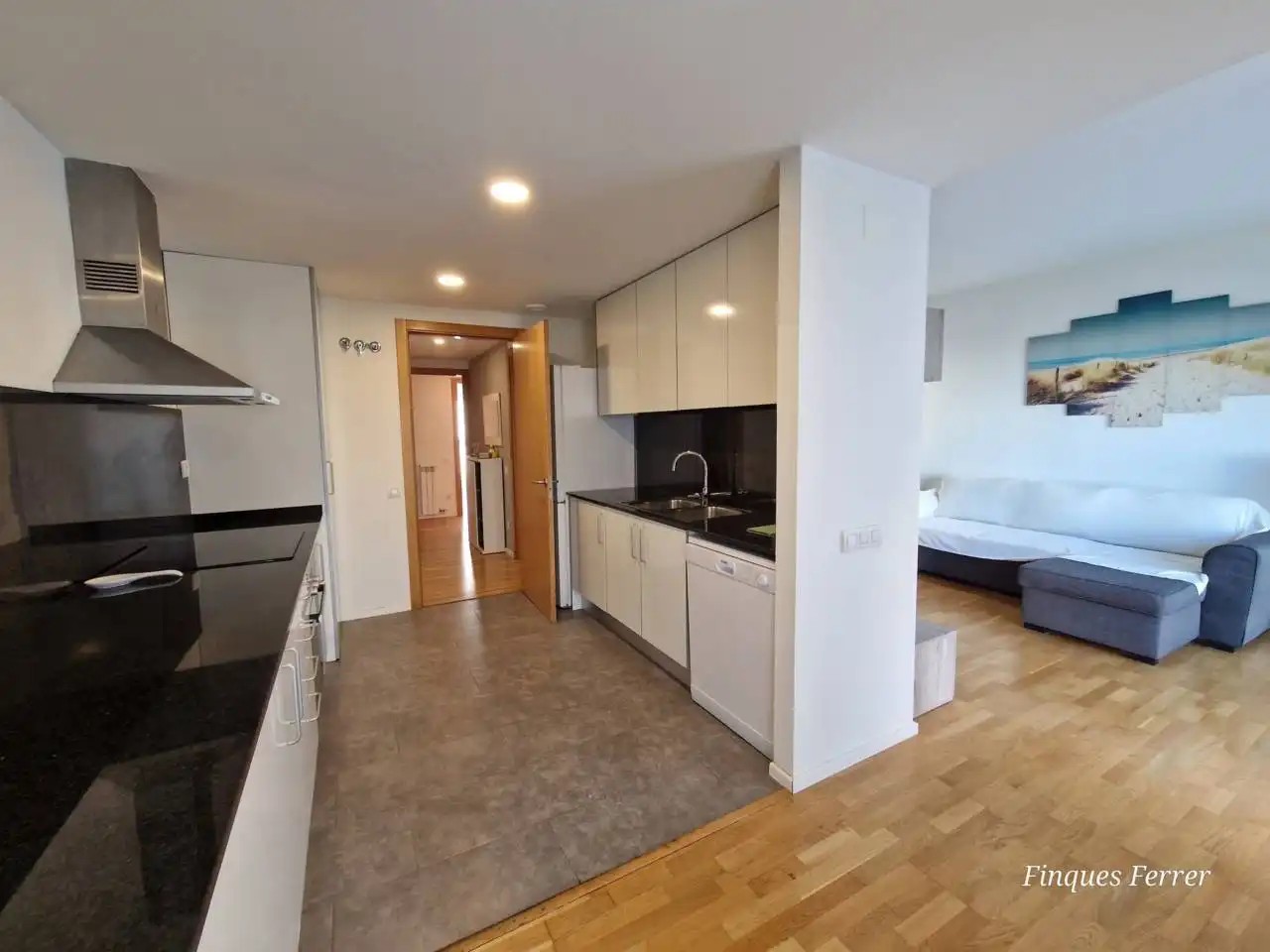 Cocina de Piso de alquiler en Cubelles con Aire acondicionado, Calefacción y Parquet