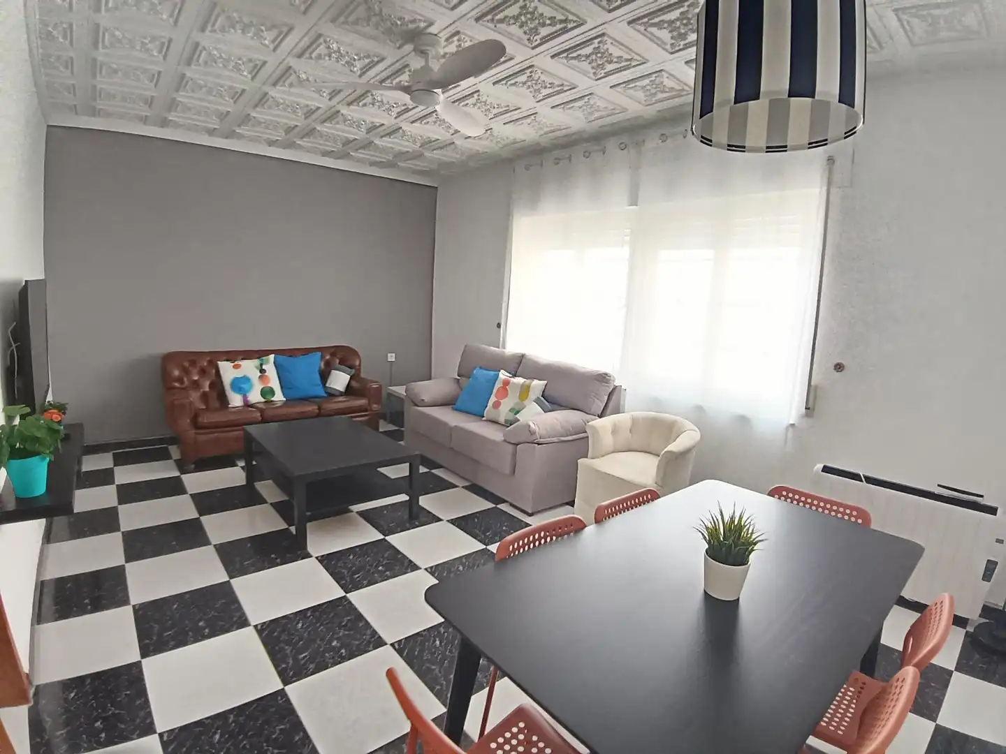 Living room of Flat for rent in Cartagena  with Terrace, Furnished and Balcony