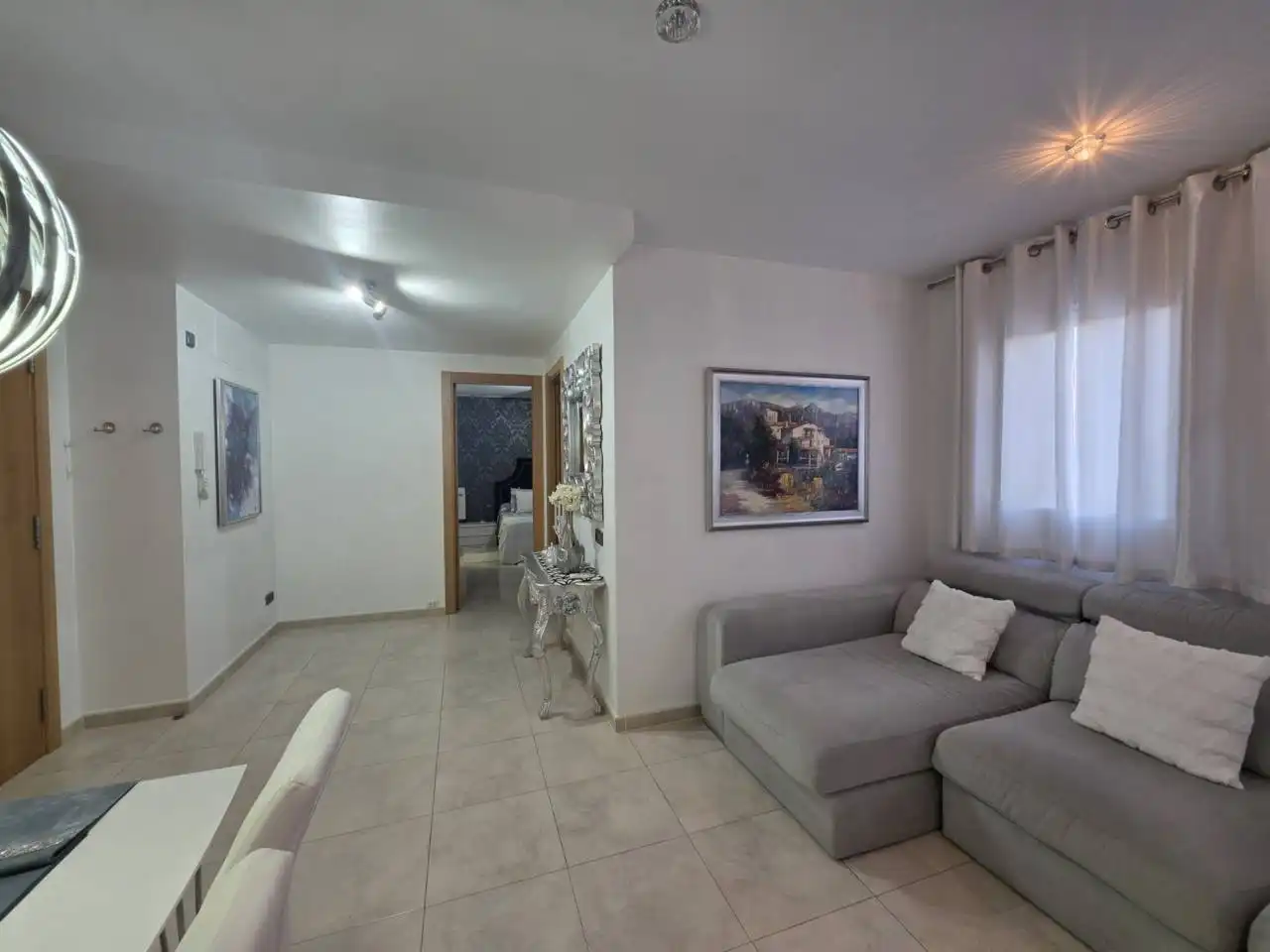 Sala d'estar de Apartament en venda en Manresa amb Aire condicionat, Calefacció i Moblat