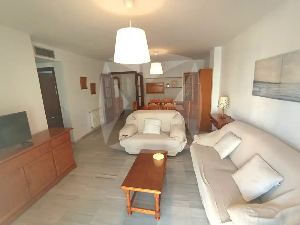 Sala de estar de Piso de alquiler en Badajoz con Aire acondicionado, Terraza y Amueblado